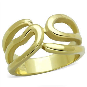 WildKlass Stainless Steel Ring IP Gold Women-WildKlass Jewelry
