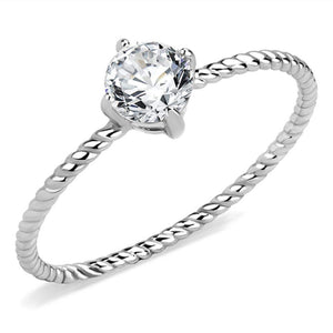 WildKlass Stainless Steel Ring No Plating Women AAA Grade CZ Clear-WildKlass Jewelry