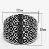 WildKlass Stainless Steel Celtic Ring High Polished (no Plating) Women-WildKlass Jewelry