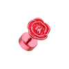 Blackline Rose Blossom Steel Fake WildKlass Plug-WildKlass Jewelry