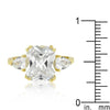 WildKlass Radiant Cut Engagement Triplet-WildKlass Jewelry