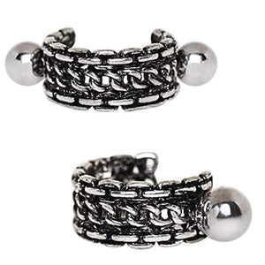 316L Stainless Steel Link Chain WildKlass Cartilage Cuff Earring-WildKlass Jewelry
