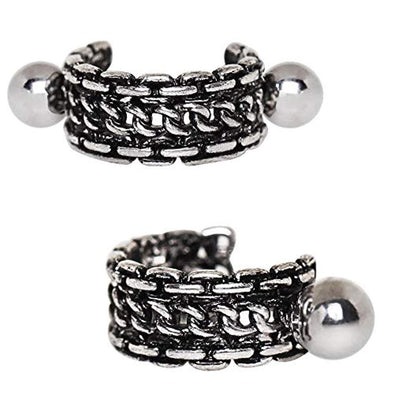 316L Stainless Steel Link Chain WildKlass Cartilage Cuff Earring-WildKlass Jewelry