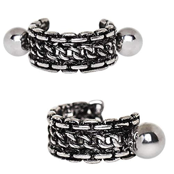 316L Stainless Steel Link Chain WildKlass Cartilage Cuff Earring-WildKlass Jewelry
