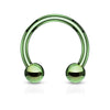 WildKlass Horseshoe/Circular Barbells Titanium IP Over 316L Surgical Stainless Steel-WildKlass Jewelry
