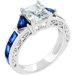 WildKlass Sapphire Blue Regal Ring-WildKlass Jewelry