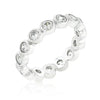 WildKlass Linked Bezel Eternity Band-WildKlass Jewelry