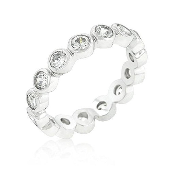 WildKlass Linked Bezel Eternity Band-WildKlass Jewelry