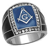WildKlass Stainless Steel Ring High Polished (no Plating) Men Top Grade Crystal Clear-WildKlass Jewelry
