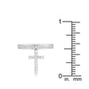 WildKlass 0.2ct CZ Rhodium Plated Cross Charm Ring-WildKlass Jewelry