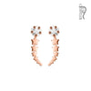 Pair of Shooting Star WildKlass Ear Crawler/Ear Climber-WildKlass Jewelry