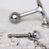 316L Stainless Steel Moon WildKlass Chain Nose + Cartilage Earring-WildKlass Jewelry
