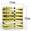WildKlass Stainless Steel Ring IP Gold Women-WildKlass Jewelry