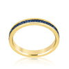 WildKlass Stylish Stackables Montana Blue Gold Ring-WildKlass Jewelry