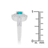 WildKlass Micro-Pave Aqua Vintage Ring-WildKlass Jewelry