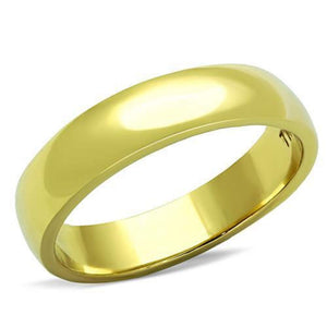 WildKlass Stainless Steel Wedding Ring IP Gold Unisex-WildKlass Jewelry