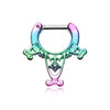Colorline Amarhus Tribal Filigree WildKlass Septum Clicker-WildKlass Jewelry