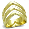 WildKlass Stainless Steel Ring IP Gold Women-WildKlass Jewelry