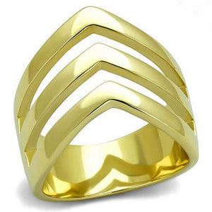 WildKlass Stainless Steel Ring IP Gold Women-WildKlass Jewelry