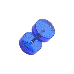Glitter Shimmer UV Acrylic Fake WildKlass Plug-WildKlass Jewelry