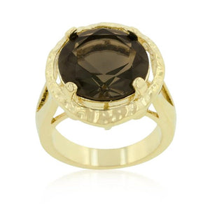 WildKlass Brown Cubic Zirconia Organic Ring-WildKlass Jewelry