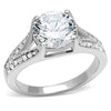 WildKlass Stainless Steel Ring High Polished Women AAA Grade CZ Clear-WildKlass Jewelry