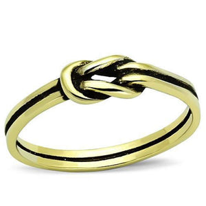 WildKlass Stainless Steel Promise Ring IP Gold Women-WildKlass Jewelry