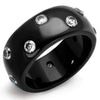 WildKlass Stainless Steel Ring IP Women AAA Grade CZ Clear-WildKlass Jewelry