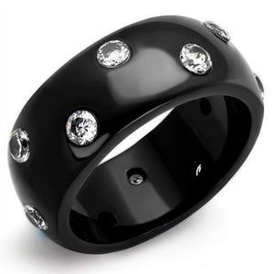 WildKlass Stainless Steel Ring IP Women AAA Grade CZ Clear-WildKlass Jewelry