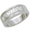 WildKlass 925 Sterling Silver Ring Rhodium Women AAA Grade CZ Clear-WildKlass Jewelry