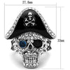 WildKlass Stainless Steel Ring Two-Tone IP Black Women Synthetic Montana-WildKlass Jewelry