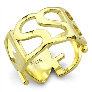 WildKlass Stainless Steel Ring IP Gold Women-WildKlass Jewelry