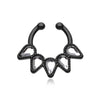 Colorline Quinary Spear WildKlass Fake Septum Clip-On Ring-WildKlass Jewelry