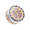 Cathedral Sun Print Acrylic UV Double Flared Ear Gauge WildKlass Plug-WildKlass Jewelry