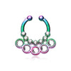 Colorline Aureole Gemina Sparkle WildKlass Fake Septum Clip-On Ring-WildKlass Jewelry