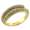 WildKlass Stainless Steel Ring Gold Women AAA Grade CZ Clear-WildKlass Jewelry