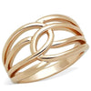 WildKlass Stainless Steel Ring IP Rose Gold Women-WildKlass Jewelry
