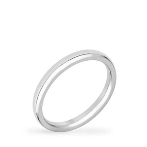 WildKlass 2 mm Stainless Steel Wedding Band-WildKlass Jewelry