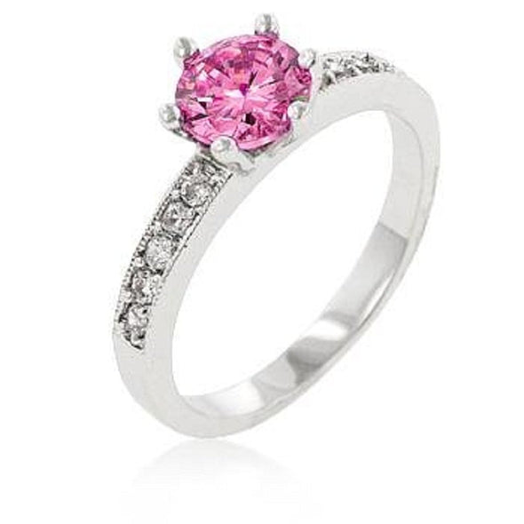 WildKlass Petite Pink Engagement Ring-WildKlass Jewelry