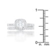 WildKlass Pave Cushion Wedding Ring Set-WildKlass Jewelry