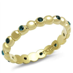 WildKlass Stainless Steel Ring IP Gold Women Synthetic Montana-WildKlass Jewelry