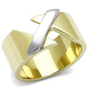 WildKlass Stainless Steel Ring Two-Tone IP Gold Women-WildKlass Jewelry