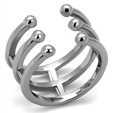 WildKlass Stainless Steel Ring High Polished Women-WildKlass Jewelry