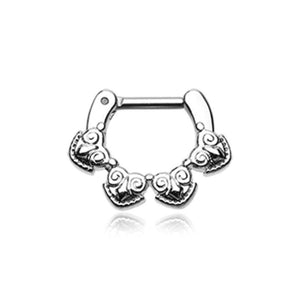 Tribal Tetra WildKlass Septum Clicker-WildKlass Jewelry