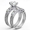 WildKlass Stainless Steel Western Ring High Polished (no Plating) Women AAA Grade CZ Clear-WildKlass Jewelry