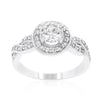 WildKlass Round Cut Halo Engagement Ring-WildKlass Jewelry