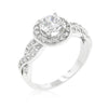WildKlass Round Cut Halo Engagement Ring-WildKlass Jewelry
