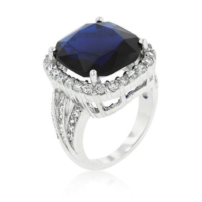 WildKlass Deep Blue Sapphire Engagement Ring-WildKlass Jewelry