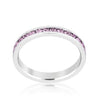 WildKlass Stylish Stackables with Lavender Crystal Ring-WildKlass Jewelry