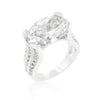 WildKlass Oval Triplet Cubic Zirconia Ring-WildKlass Jewelry